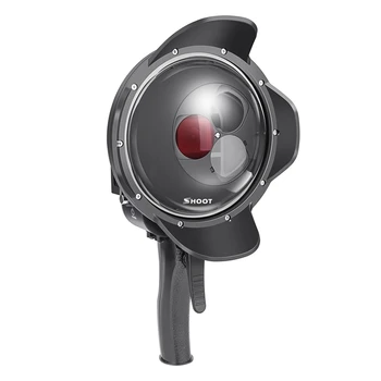 

SHOOT Diving Dome Port Waterproof Case Filter Switchable Dome for Gopro Hero 7 6 5 Black Trigger Housing for Go Pro 7 Accessory