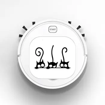 

Robot Vacuum Cleaner Intelligent Automatic Mopping Clean Robot for Hard Floor Carpet cute 3D Big Eyes Peeking cat