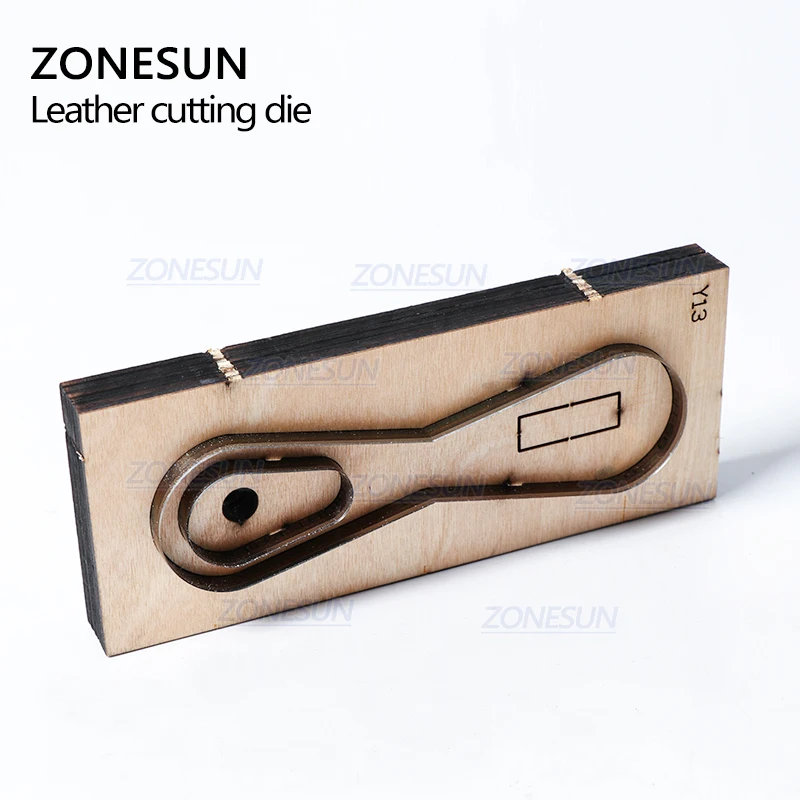 ZONESUN пользовательские кожаные брелоки для высечки ручной работы брелок для ключей брелок инструмент для пробивки резки кликер высечки стальная высечка