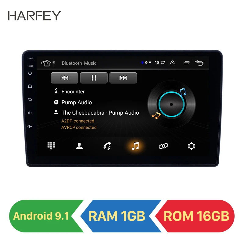 Harfey Автомобильный gps Радио 9 дюймов Android 9,1 для 2011 2012 2013- Lada Granta с HD сенсорным экраном Поддержка Carplay резервная камера