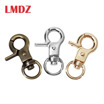 

LMDZ 4Pcs/pack Metal Buckle Lobster Clasp Swivel For Bags Clip Swivel Trigger DIY KeyRing Retaining Metal Lobster Clasp Hooks