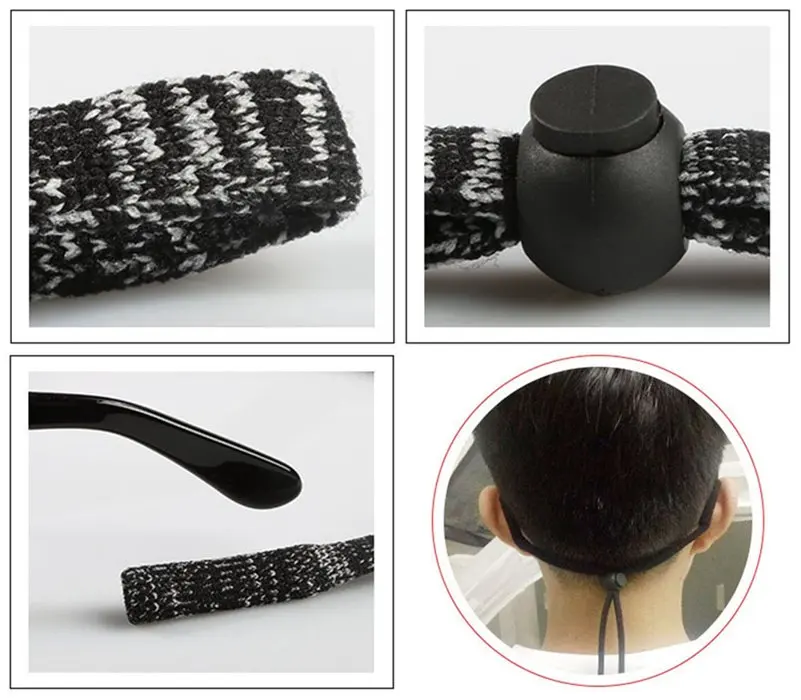 Эластичный Шнур для очков, регулируемый ремешок для очков, фиксатор шнура для шеи, ремешок для очков, аксессуар для солнцезащитных очков