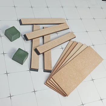 Articolo in pelle lucidatura strumento per affilare gli angoli fissi Set in pelle levigatura taglierina Strop pelle bovina lucidatura cinghia rettifica affilatura cera