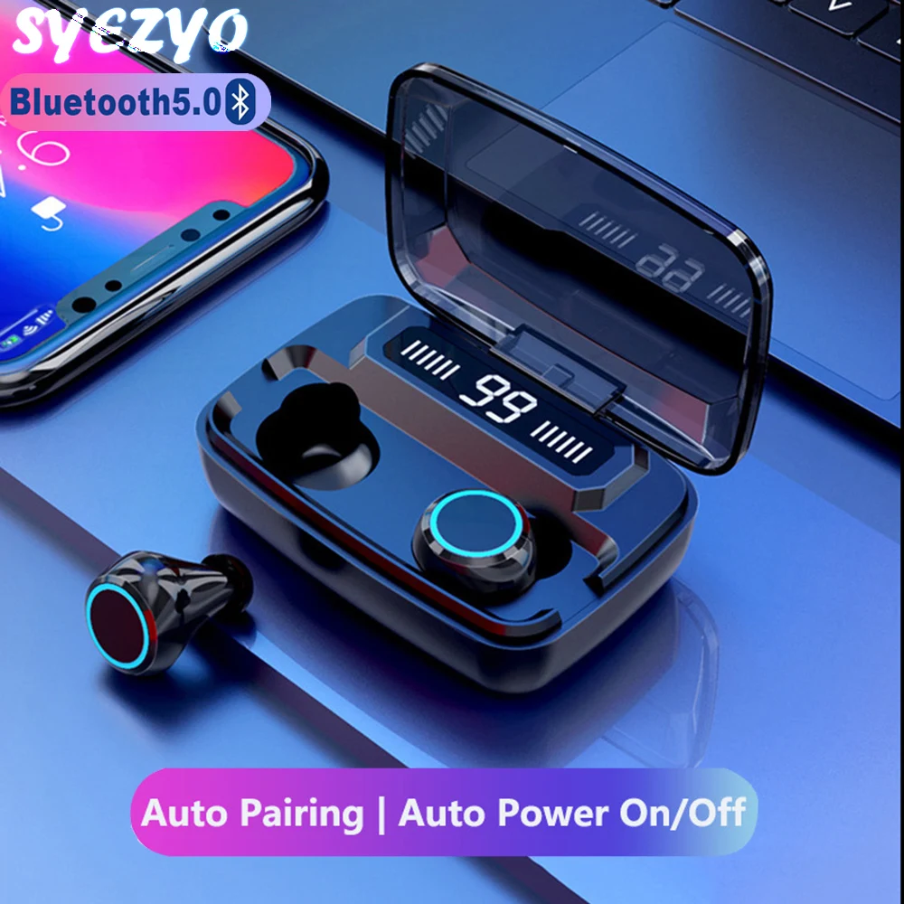 

M11 TWS Bluetooth Earphones Wireless Headphones IPX7 Sports Waterproof Earbuds Automatic Pairing Headset Works On All Smartphone