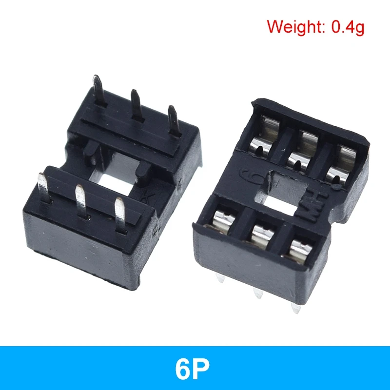 1pc IC seat 6P/8P/14P/16P/18P/20P/24P/28P DIP IC sockets Adaptor Solder Type 28 pin Narrow body DIP Sockets  MCU seat 24PIN