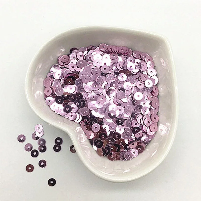4mm Glitter Flat Round PVC Loose Sequins Paillettes Wedding Craft Housewear Furnishings Sew 2000pcs sequin embroidery accessories sequin sewing accessories sequins for crafts sequins accessories