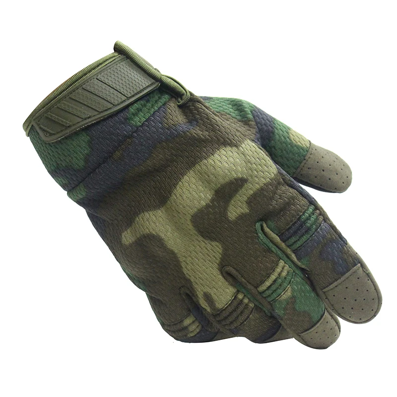 

Men's Touch Screen Camouflage Tactical Gloves Hard Knuckle Army Military Gloves Breathable Full Bicycle Combat Mittens Gloves