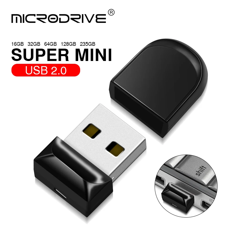 Super Mini USB Flash Drive 4GB 8GB 16GB 32GB 64GB 128GB