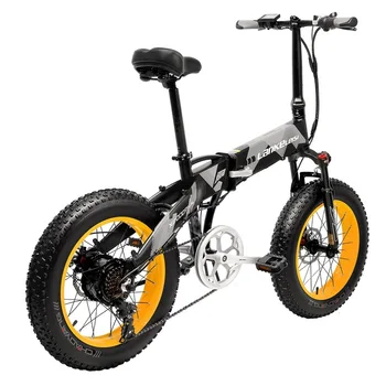 

LANKELEISI 20x4.0 snow fat bike tyre 48V 1000W folding electric bike with 14.5AH L G Battery