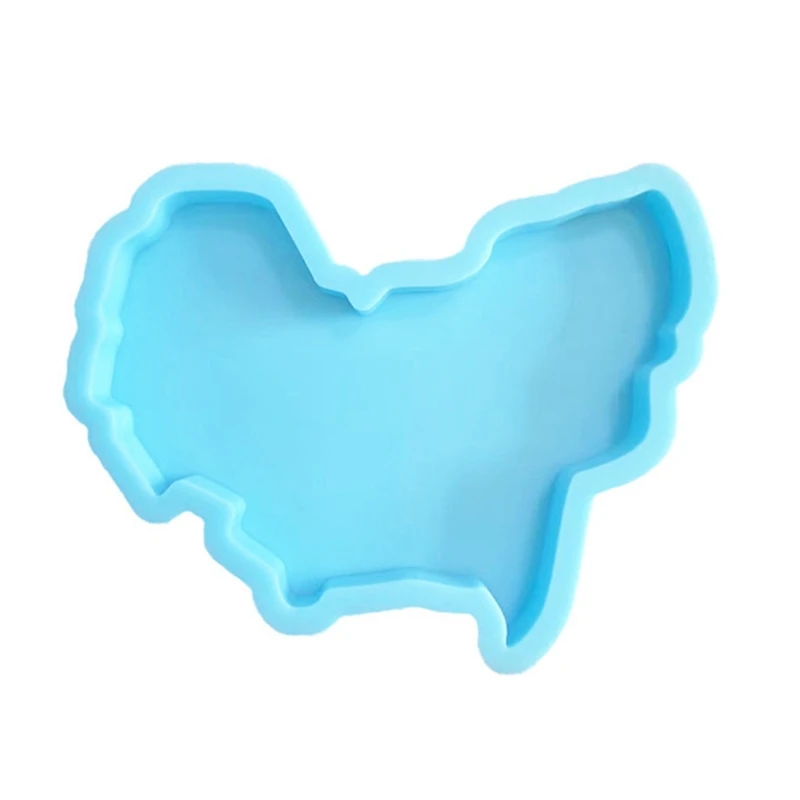 Epoxy Resin Coaster Mold Africa Map Shaped Silicone Concrete Mould Handmade Family Gathering Tea