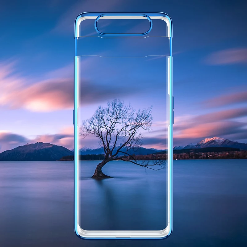 Чехол для Samsung Galaxy A80 прозрачный чехол-слайдер роскошный полноразмерный защитный
