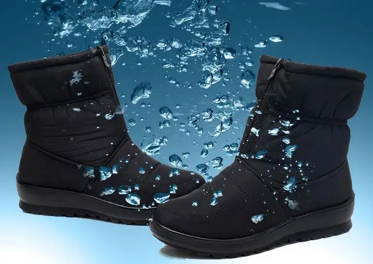 Г. Женские зимние ботинки теплые зимние ботинки на платформе водонепроницаемые Нескользящие ботинки из толстого плюша женская зимняя обувь botas mujer Wyq173