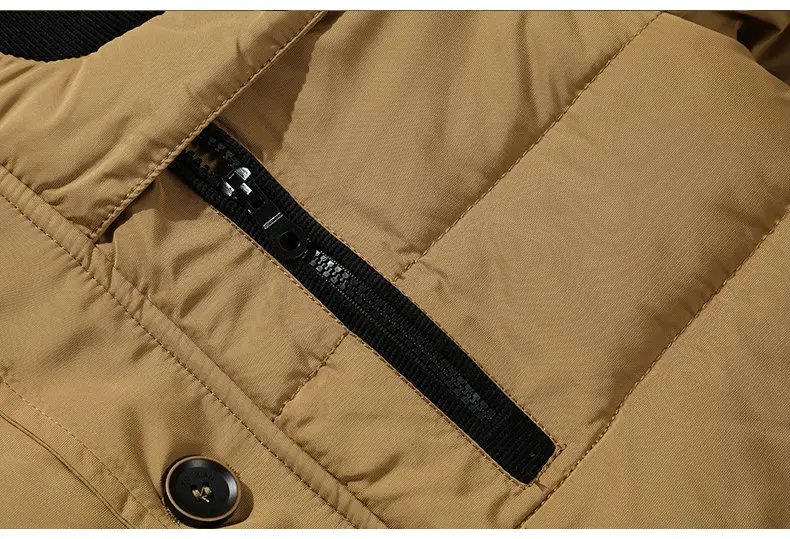Pop Warm Winter Coat Men Hooded Casual Slim Male Mens Winter Jacket Outwear