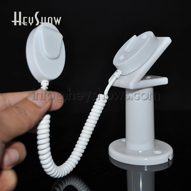 10PCS Mobile Phone Acrylic Security Display Stand Iphone Anti-theft Holder With Retractable Device For Retail Shop Show