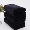 microfiber bath towel-soft and lightweight face towel, odorless bath, spa, gym towel (black) 1