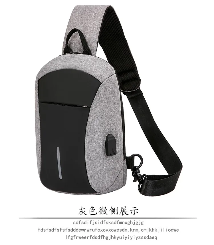 Новая многофункциональная сумка через плечо для мужчин Противоугонная сумка через плечо мужская водонепроницаемая сумка для короткой поездки