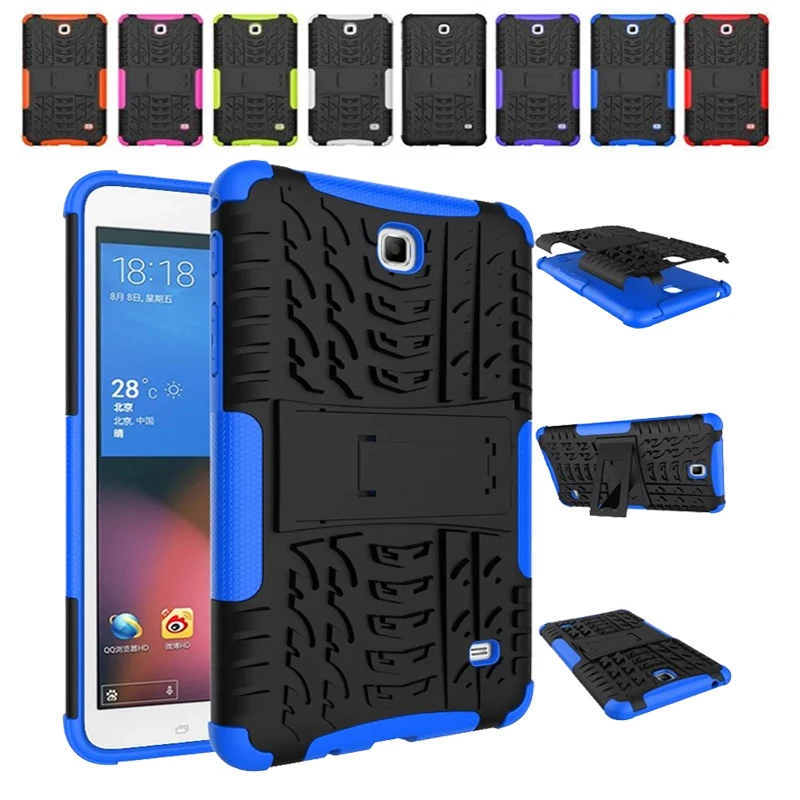 

New Cover For Samsung Galaxy Tab 4 7.0 Case child Armor Kickstand Silicone Cover for Samsung Galaxy Tab 4 Case T230 T235