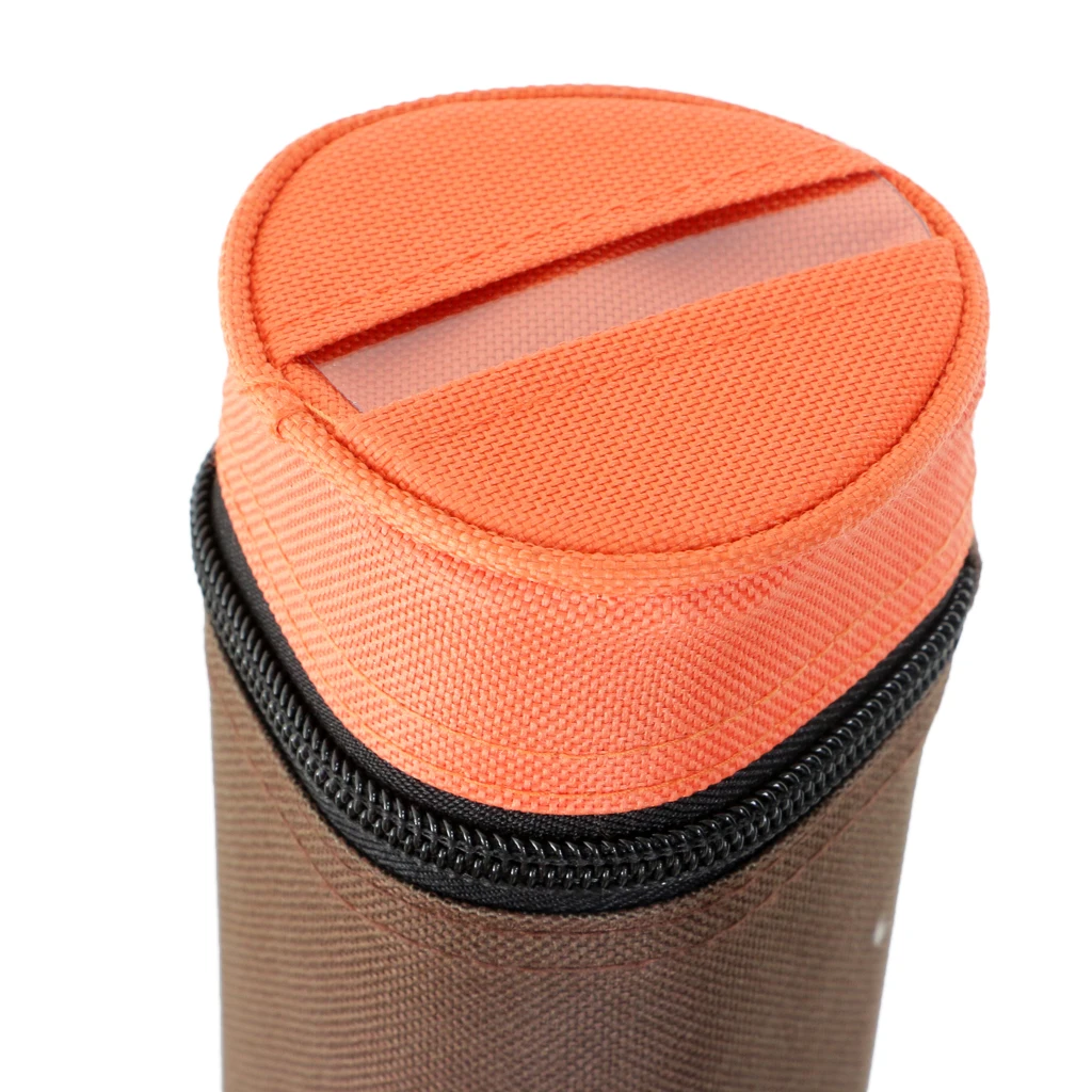1 Piece Fly Fishing Rod Tube Triangle Rod Tube Storage Case Holder with Carry Strap 