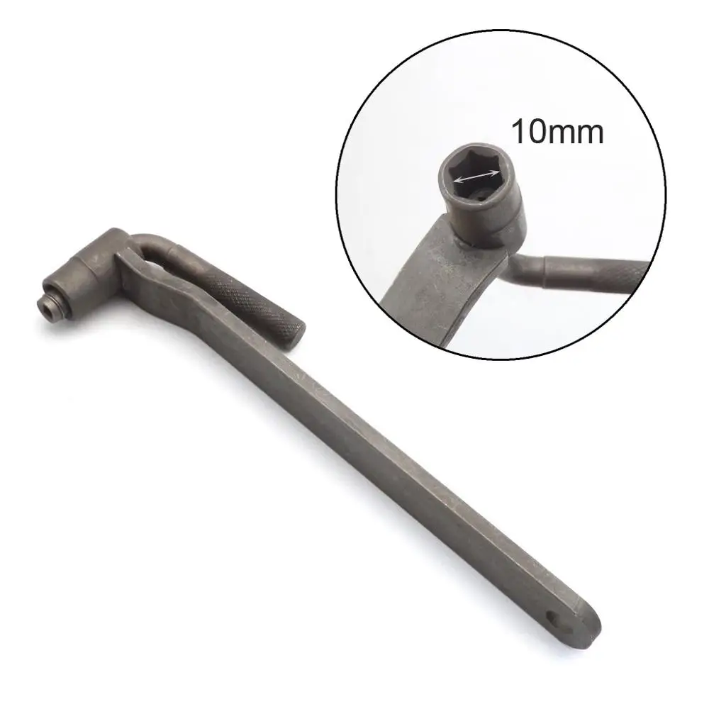 10mm Wrench Инструмент регулировки клапана двигателя мотоцикла квадратная Шестигранная розетка Т-образный гаечный ключ Винт гаечный ключ 8 мм 9 мм 10 мм щупа 0,02 до 1 мм - Цвет: 10mm Wrench