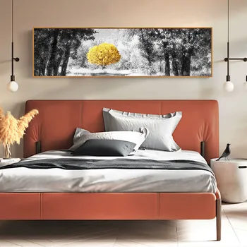 

Gold Money Tree Posters And Prints Wall Art Black And White Forest Canvas Printing Cuadros Wall Pictures For Living Room