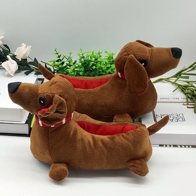 Fluffy Special Cute Slippers Funny Shoes Men Women Winter Slippers Home House Children Indoor Dog