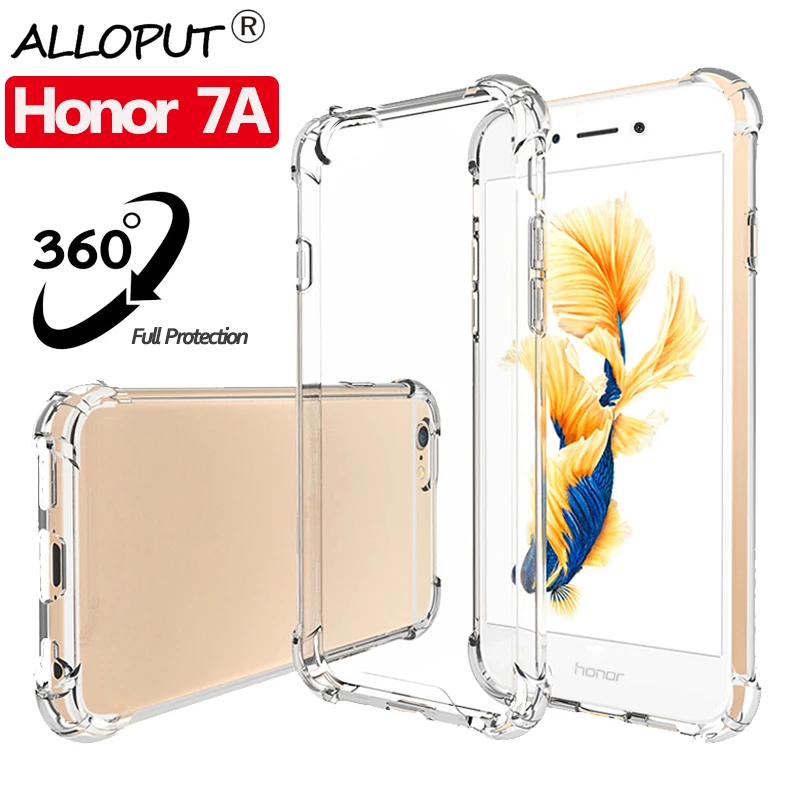 2019 Glass + Case Honor 7A Airbag TPU Cover Clear Silicone Shell For huawei y5 2018 Shockproof Protection honor 7a |