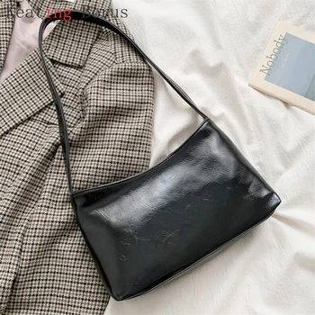 

Soft PU Shoulder Bags For Women 2020 Fashion Vintage Designer Ladies Handbag Organizer Totes Leather Female Hand Bag Bolsas