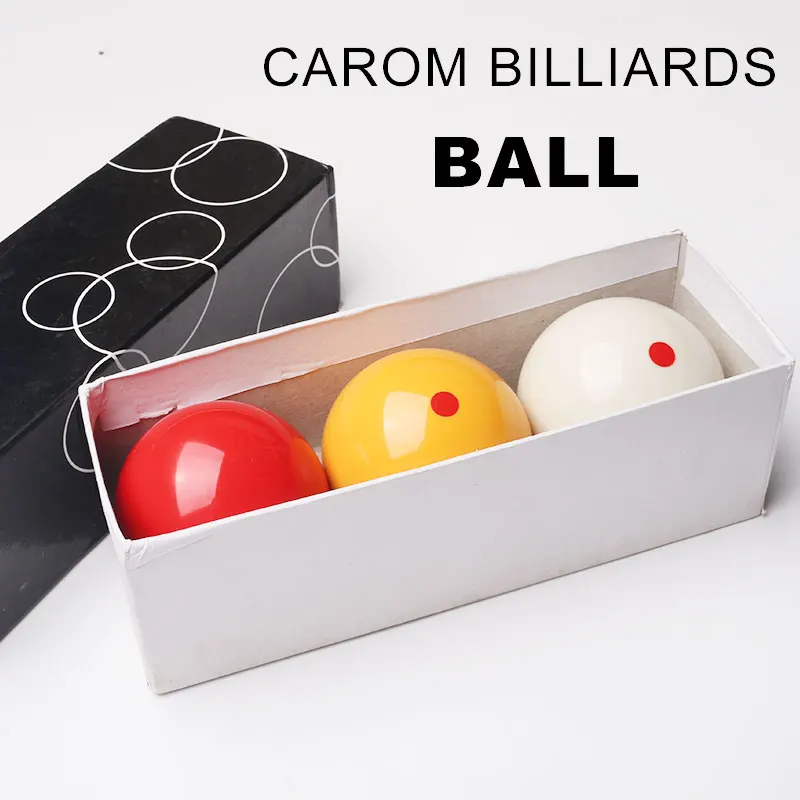 

New Design 3 Colours Carom Billiard Balls Suitable for Carom Table Resin Standard 61.5mm quality billiards 3 cushion balls