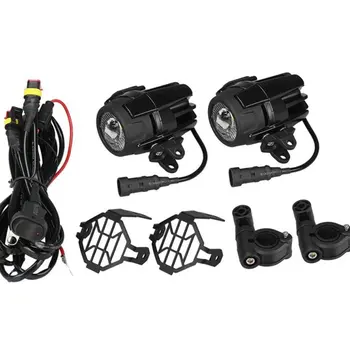 

New DE Universal Motorcycle LED Auxiliary Fog Light Assemblie Driving Lamp Headlight For BMW R1200GS/ADV/F800GS