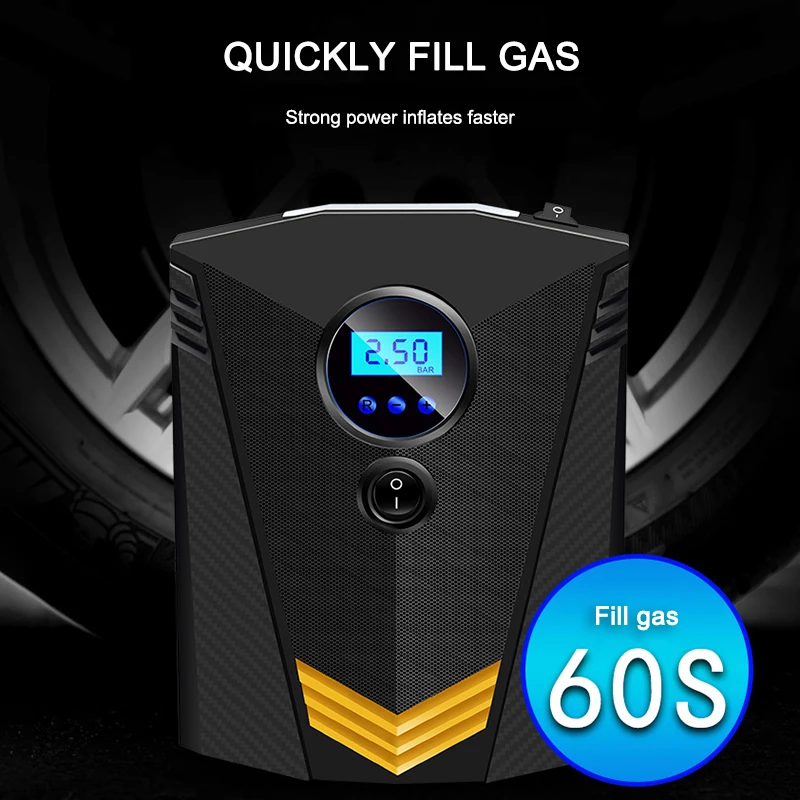 120W фары для автомобилей Портативный воздушный компрессорныц насос цифровых шин