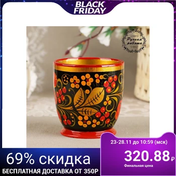 

Glass 8.5x10 cm, khokhloma 4814903