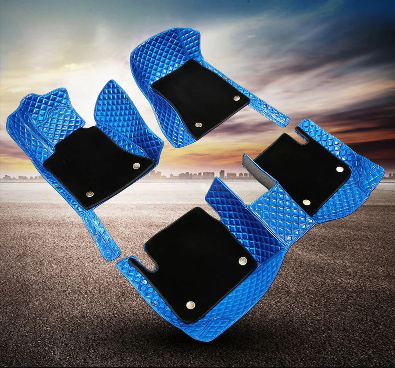 

Car floor mats for Land Rover Discovery freelander 2 Sport Rover Sport Evoque leather Anti-slip car styling