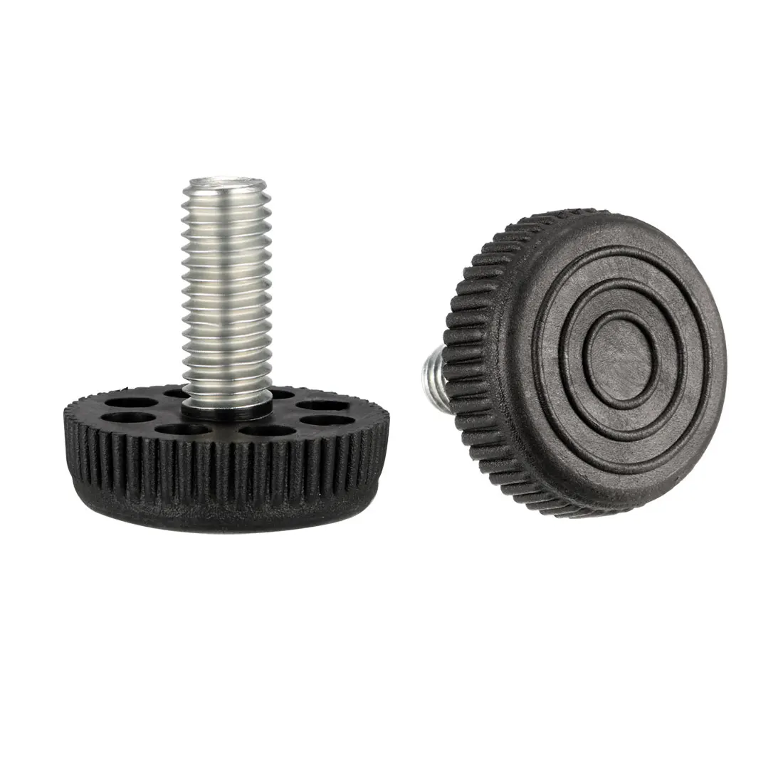

uxcell Furniture Levelers, 11mm to 25mm Adjustable Height M10 x 25mm Threaded, 4Pcs