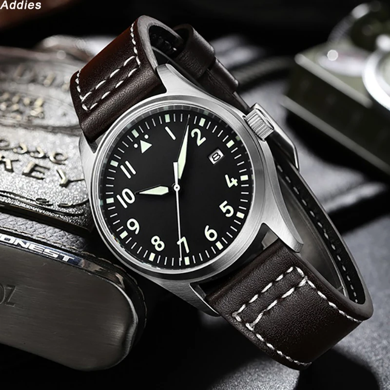 Japan Nh35 Pilot Watch Automatic Mechanical Diver Watch Super Luminous Men Watches Sapphire-2