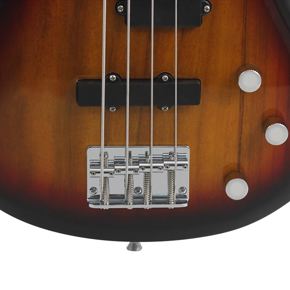 Professional 4 String Electric Bass Guitar Sunset Color 24 Frets Bass Guitar Solid Wood Fingerboard Stringed Musical Instrument - Image 4