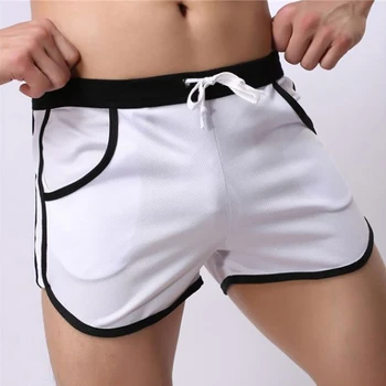

Men's Boxers Casual Shorts Outdoor Sportswear Gym Fitness Jogging Home Shorts Male Underwear Contrast Color Underpants