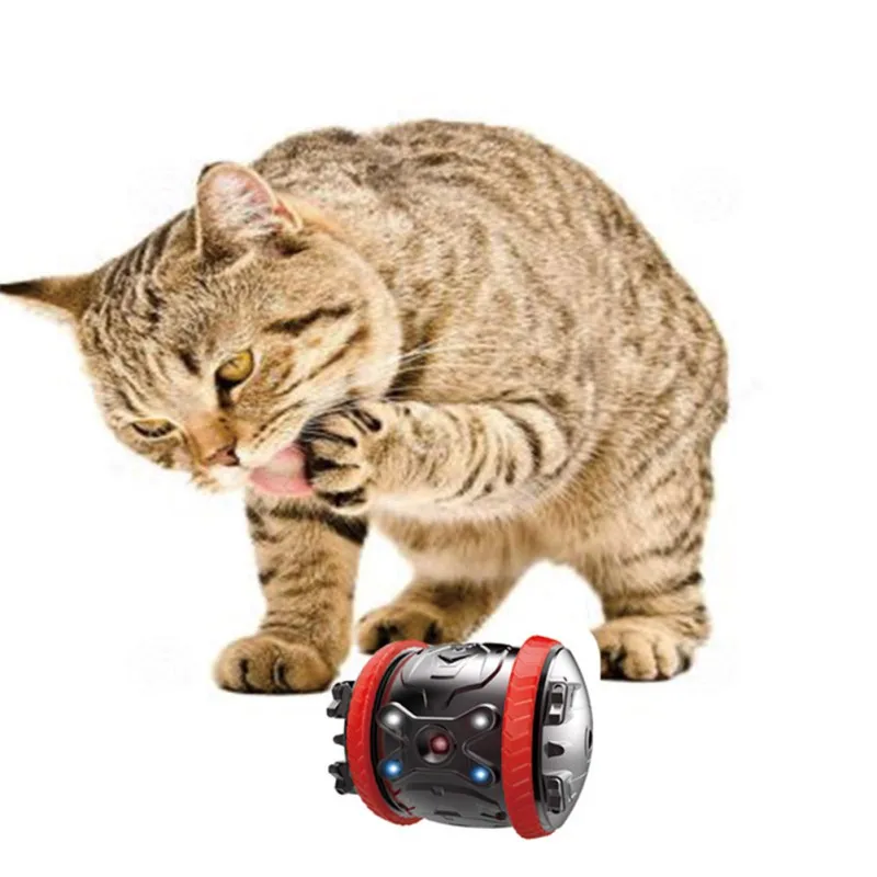 Pet Moving Ball Toy With Remote Multifunctional Dog Indoor Exerciser Toy Cat Smart Ball Toy Pet Interactive Chew Toy