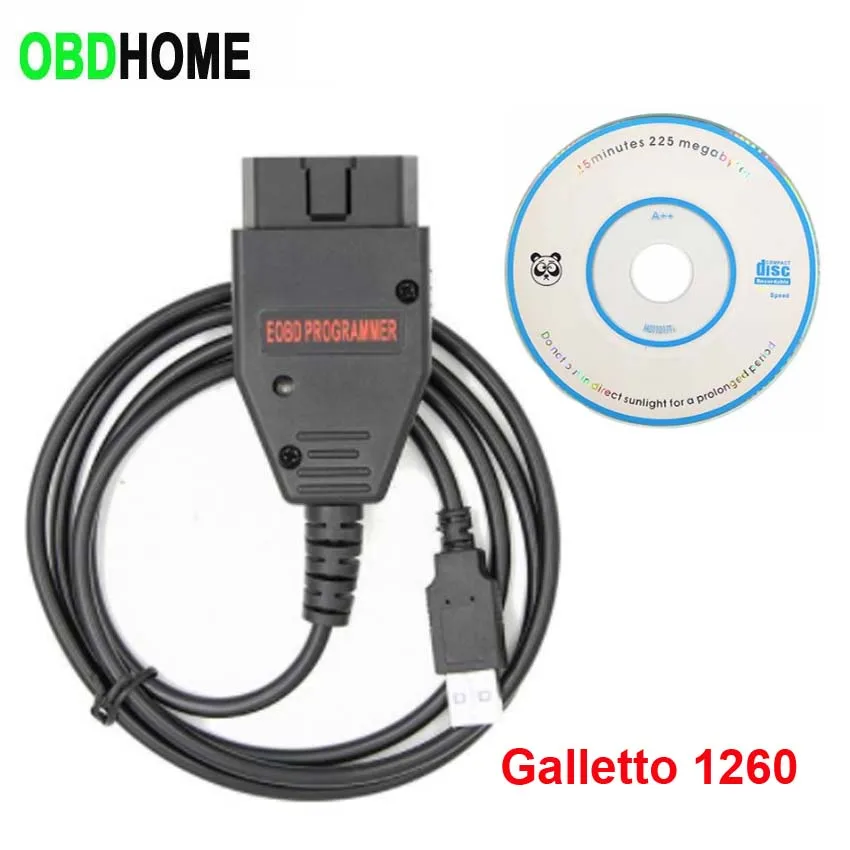 Galletto 1260 Ecu Flasher Obd2 Cable Eobd Galletto 1260 Ftdi Ft232 Ecu Chip Hangoló Eszköz Olvasás Olvassa El Az Ecu -T Az Audi/Skoda Sorozathoz