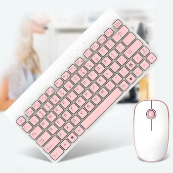 

2.4G Wireless Silent Gaming Keyboard And Mouse Round keycap Keyboard Gaming Mouse For PC Gamer Computer Laptop Keyboard