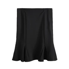 Сладкий лист лотоса подол темперамент Тонкий мешок хип Повседневная Женская длинная юбка