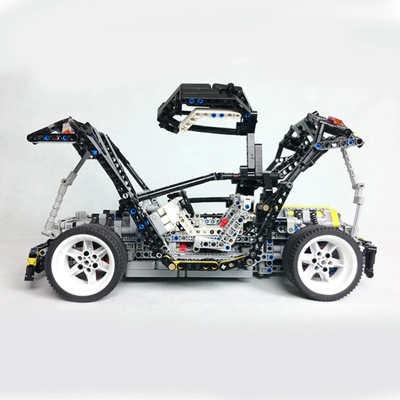 BuildMoc супергоночный автомобиль строительные блоки техника спортивный гоночный
