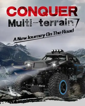 

RCtown 1:12 Six-wheel Drive Climbing Car 2.4g Remote Control Big Foot Off-road Vehicle with Led Head Light
