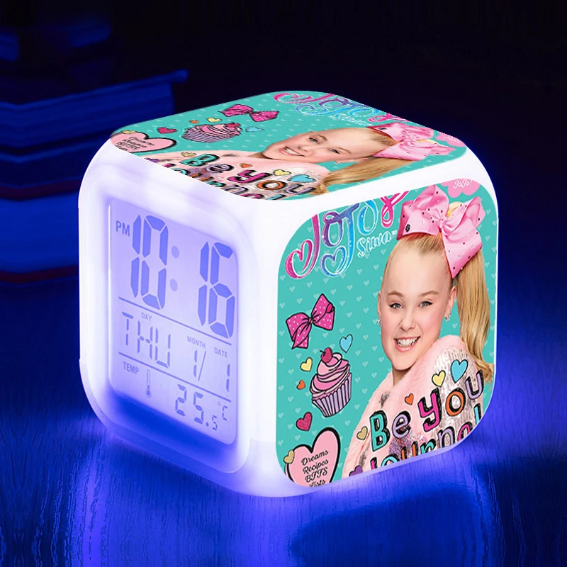05 JoJo Siwa Alam, часы с цифрами, светодиодный, с температурой, для девочек, для детей, 5 стилей, милые, милые, новые, часы на Рождество, день рождения, подарки на Рождество, сумки - Цвет: 05