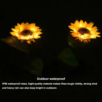 

2pcs Led Solar Light Outdoor Waterproof Solar Powered Lawn Lamp For Yard Path Way Landscape Decorative Garden Flower Night Lamps