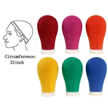 22 дюймов холст блок голова манекен голова с подставкой для парика делая дисплей Стайлинг манекен голова с креплением отверстие