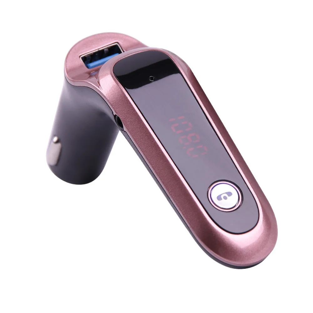 Bluetooth MP3 автомобиля Зарядное устройство прикуриватель Handsfree ЖК-дисплей Беспроводной плеер адаптер Комплект быстрой зарядки Зарядное устройство черный/серебро 5 V/2.5A