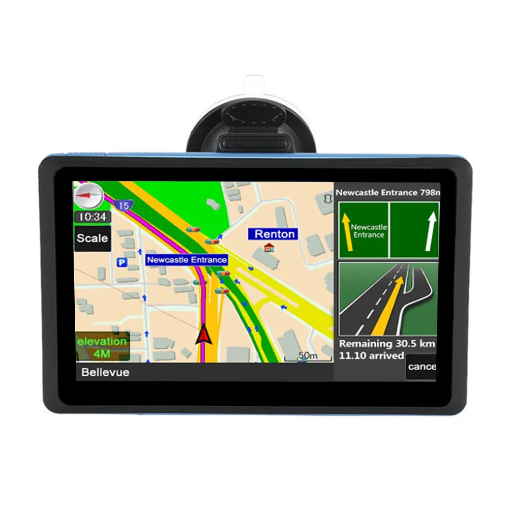 

7 Inch Multifunction Touch Screen Music Device Universal Free Map Black GPS Navigation HD Car Multimedia Caravan FM
