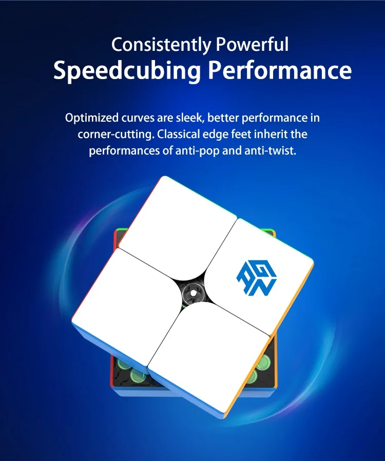 GAN251 M 2x2x2 Магнитный магический куб GAN 251 м 2x2 Магнитный скоростной куб GAN 251 м magico Cubo GANS головоломка образовательная GAN251M