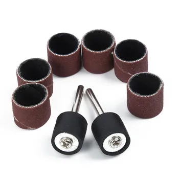 

100pcs Sanding Drum Sleeves Mandrel 120 Grit Wood Working Polishing Sanding Drums Abrasive Rotary Tools