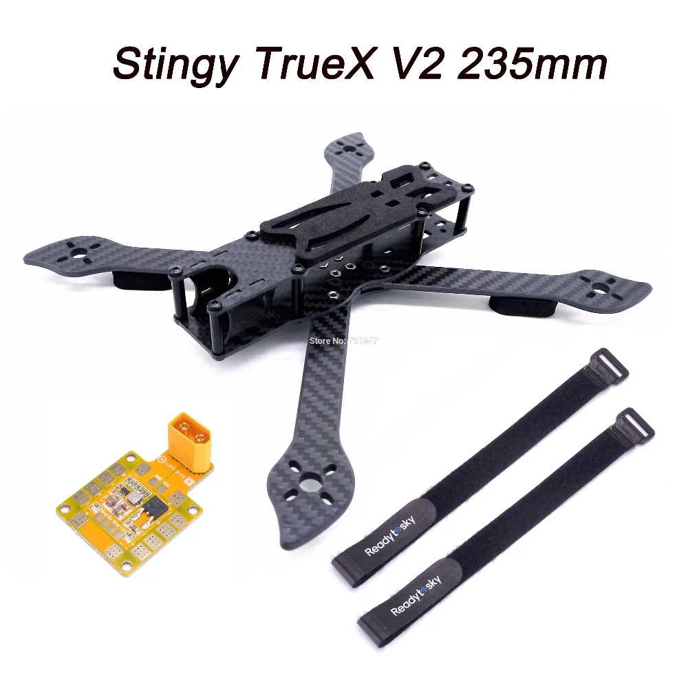 

Stingy TrueX V2 235 235mm 5inch Carbon Fiber Frame FPV Racing Drone with 4mm Arms Quadcopter frame FPV Freestyle Frame Kit